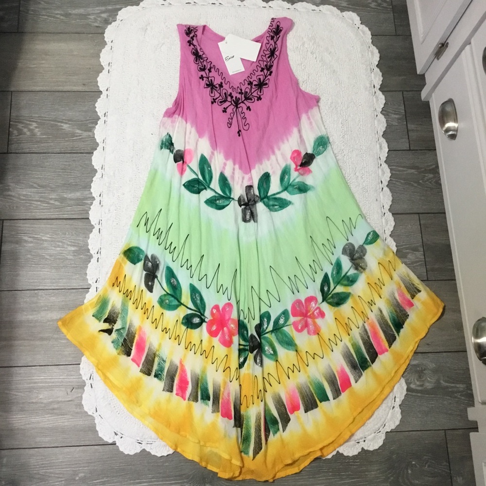NWT EXIST Romantic Bohemian One Size POOL TO PARTY Swim Cover Up